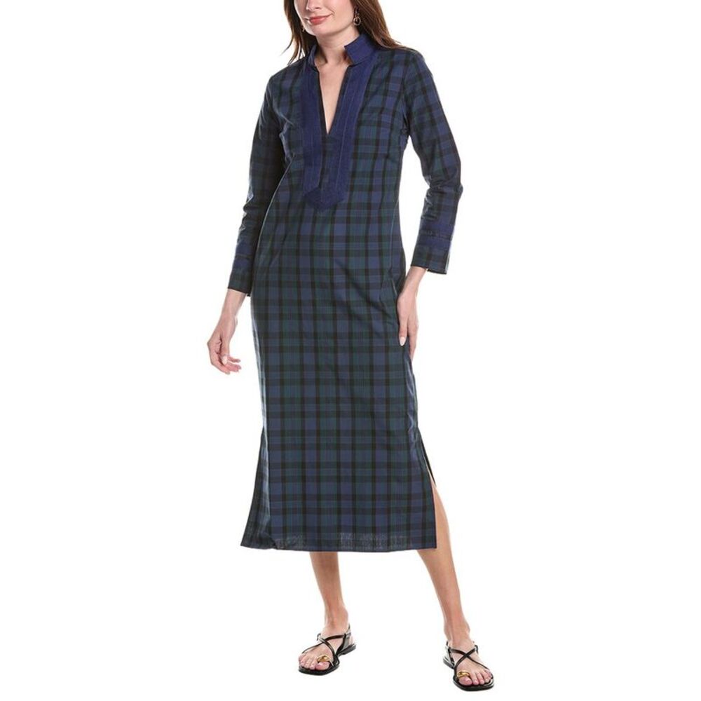 Sail To Sable Womens  Tunic Midi Dress, Black